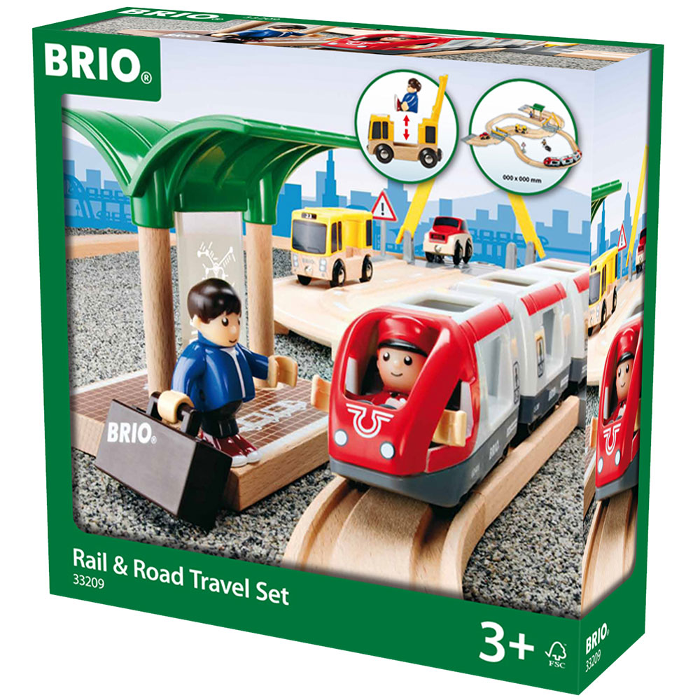 Személyvonat és út szett 33209 Brio