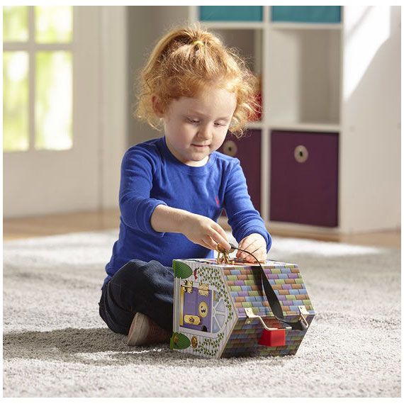 Melissa & Doug 12505 FA KÉSZSÉGFEJLESZTŐ JÁTÉK HÁZ KULCSOKKAL CSENGŐKKEL ÉS FIGURÁKKAL view 5